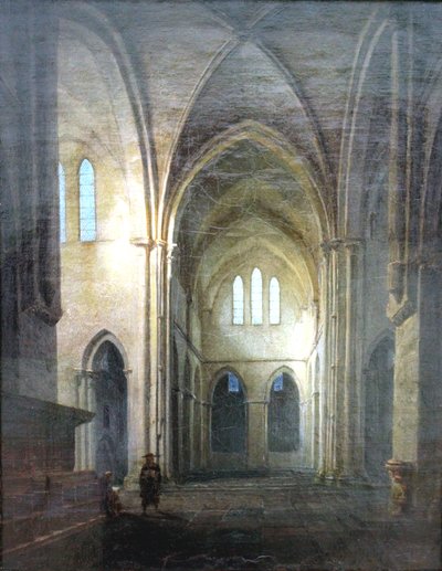 Monastery Church Riddagshausen (Interior of a Gothic Church) by Carl Gustav Carus